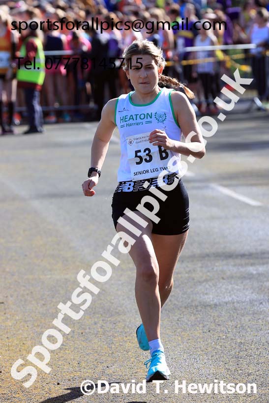 Senior womens 2024 Elswick Harriers Good Friday Relays, Newburn, Newcastle Upon Tyne  Photo: David T. Hewitson/Sports for All Pics